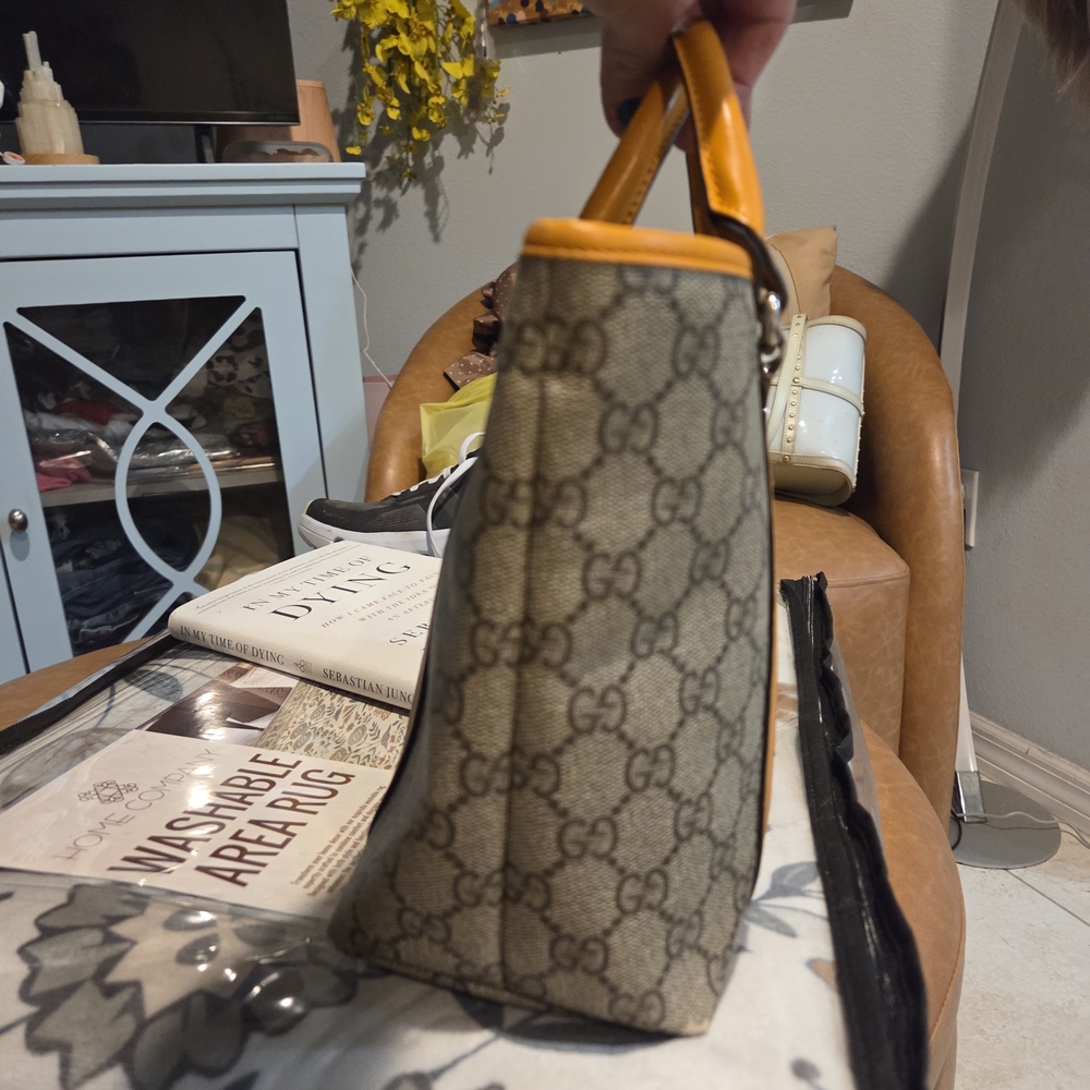 Gucci Beige and Orange Tote Bag - Picture 4 of 10